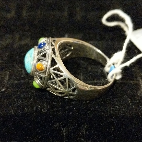 Southwestern Arizona Turquoise Ring Size 10 - Picture 4 of 7